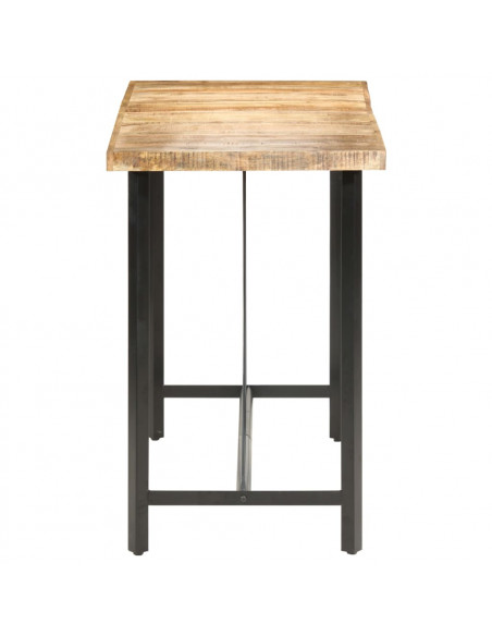 Tavolo da Bar 180x70x107 cm in Legno Ruvido di Mango