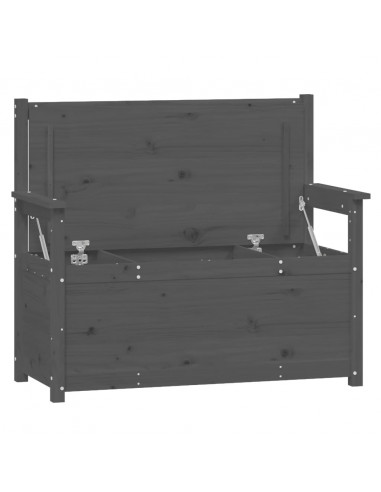 Panca Grigio 112,5x51,5x96,5 cm in Legno Massello di Pino