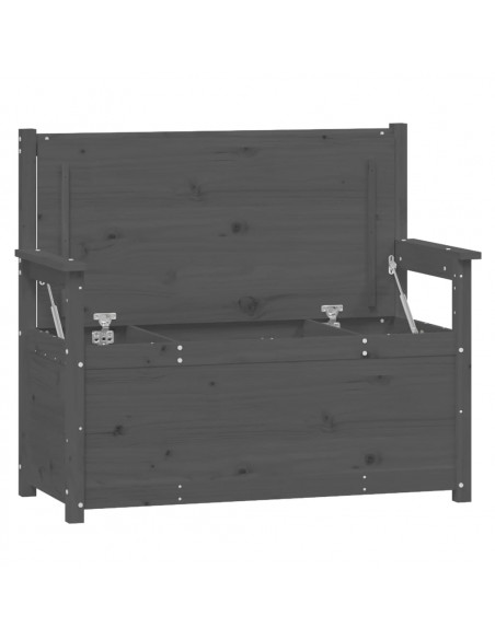 Panca Grigio 112,5x51,5x96,5 cm in Legno Massello di Pino