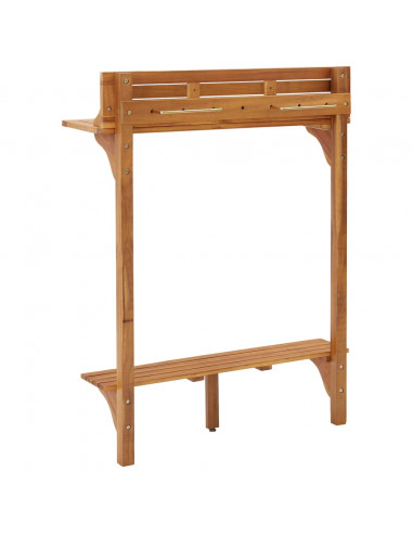 Tavolo da Bar da Balcone 90x37x122,5 cm in Massello di Acacia