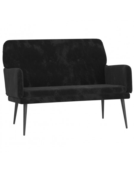 Panca Nera 108x79x79 cm in Velluto