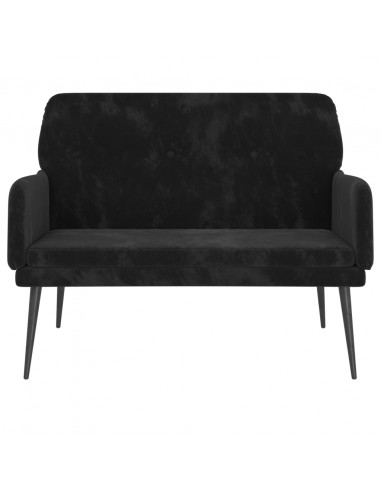 Panca Nera 108x79x79 cm in Velluto