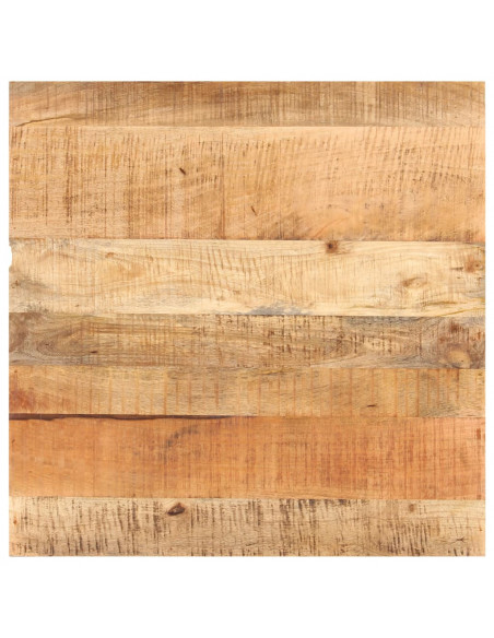 Tavolino da Bistrot Quadrato 80x80x75 cm Legno di Mango Grezzo