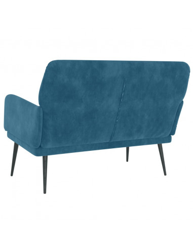 Panca Blu 108x79x79 cm in Velluto