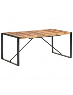 Tavolo da Pranzo 180x90x75 cm Legno Massello Finitura Sheesham 2