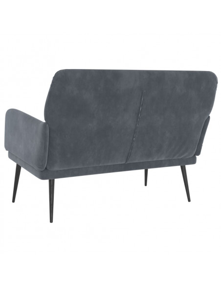 Panca Grigio Scuro 108x79x79 cm in Velluto