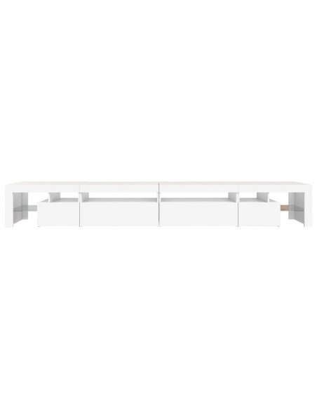 Mobile Porta TV con Luci LED Bianco 290x36,5x40 cm