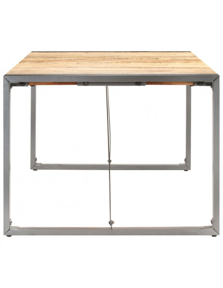 Tavolo da Pranzo 200x100x75cm in Legno Massello di Mango Grezzo