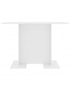 Tavolo da Pranzo Bianco 110x60x75 cm in Legno Multistrato 2