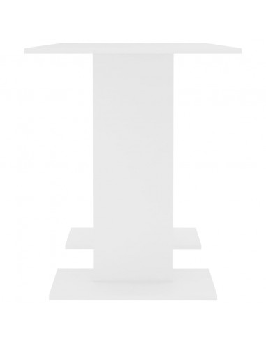 Tavolo da Pranzo Bianco 110x60x75 cm in Legno Multistrato