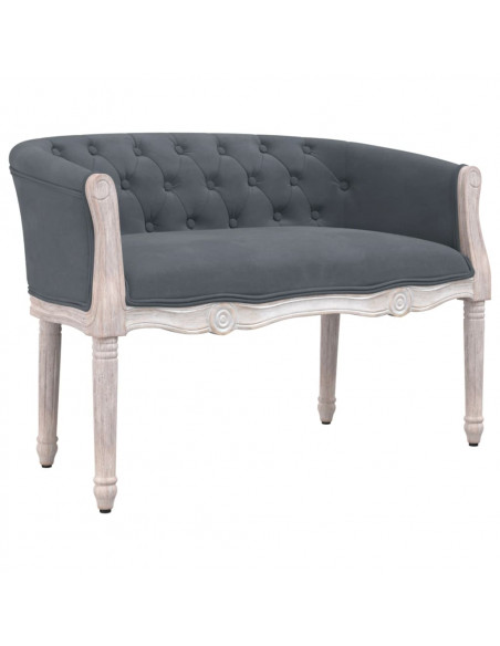 Panca Grigio Scuro 98x56x69 cm in Velluto