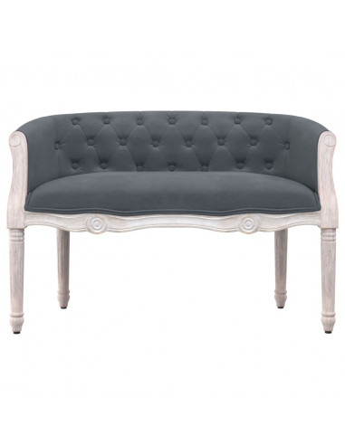 Panca Grigio Scuro 98x56x69 cm in Velluto