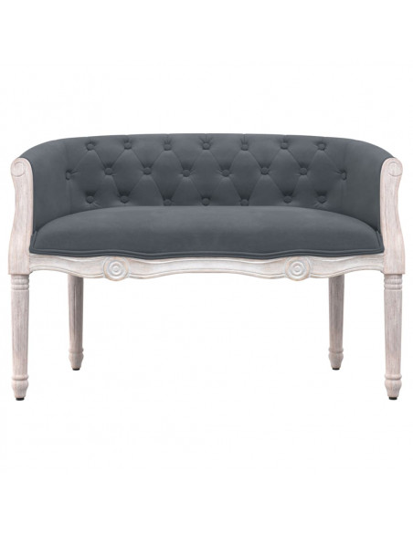 Panca Grigio Scuro 98x56x69 cm in Velluto
