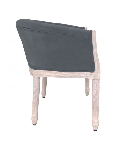 Panca Grigio Scuro 98x56x69 cm in Velluto