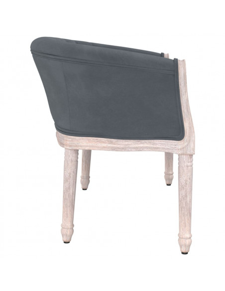 Panca Grigio Scuro 98x56x69 cm in Velluto