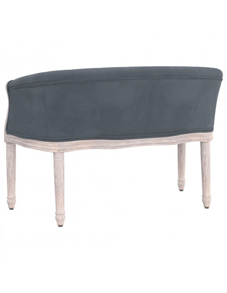 Panca Grigio Scuro 98x56x69 cm in Velluto