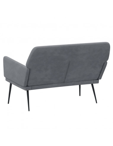 Panca Grigio Scuro 108x79x79 cm in Velluto