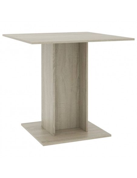 Tavolo da Pranzo Rovere Sonoma 80x80x75cm in Legno Multistrato
