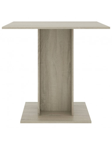 Tavolo da Pranzo Rovere Sonoma 80x80x75cm in Legno Multistrato