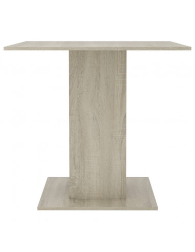 Tavolo da Pranzo Rovere Sonoma 80x80x75cm in Legno Multistrato