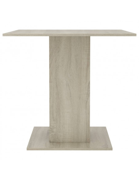 Tavolo da Pranzo Rovere Sonoma 80x80x75cm in Legno Multistrato