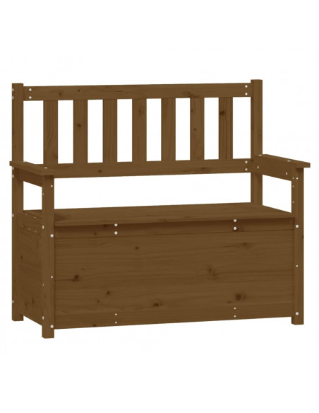 Panca Marrone Miele 112,5x51,5x96,5cm in Legno Massello di Pino