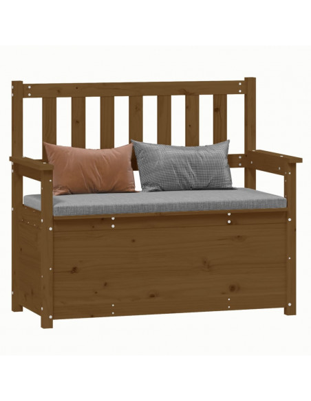 Panca Marrone Miele 112,5x51,5x96,5cm in Legno Massello di Pino