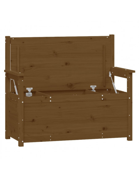Panca Marrone Miele 112,5x51,5x96,5cm in Legno Massello di Pino