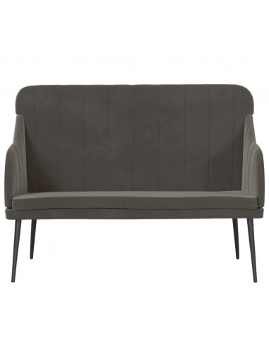 Panca Grigio Scuro 110x76x80 cm in Velluto