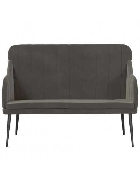 Panca Grigio Scuro 110x76x80 cm in Velluto