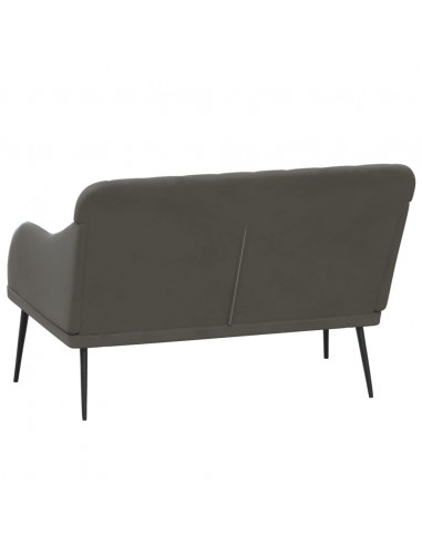 Panca Grigio Scuro 110x76x80 cm in Velluto