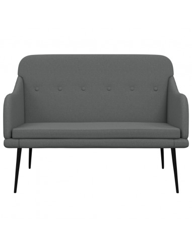 Panca Grigio Scuro 110x76x80 cm in Tessuto