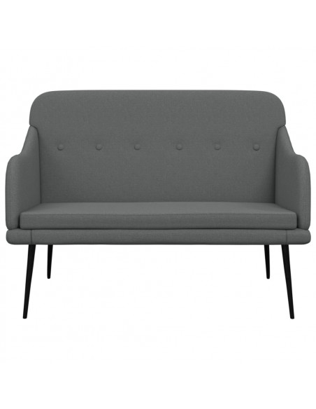 Panca Grigio Scuro 110x76x80 cm in Tessuto