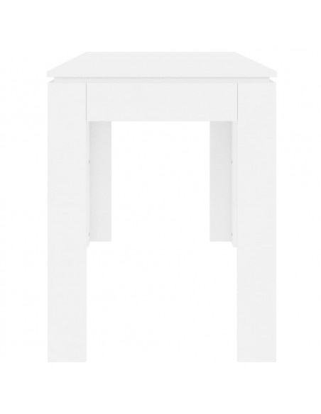 Tavolo da Pranzo Bianco 120x60x76 cm in Legno Multistrato