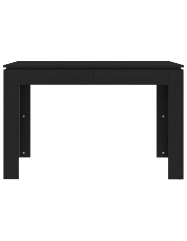 Tavolo da Pranzo Nero 120x60x76 cm in Legno Multistrato