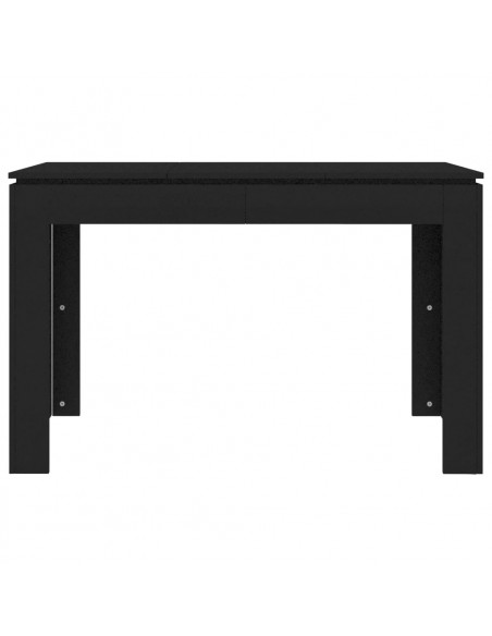 Tavolo da Pranzo Nero 120x60x76 cm in Legno Multistrato