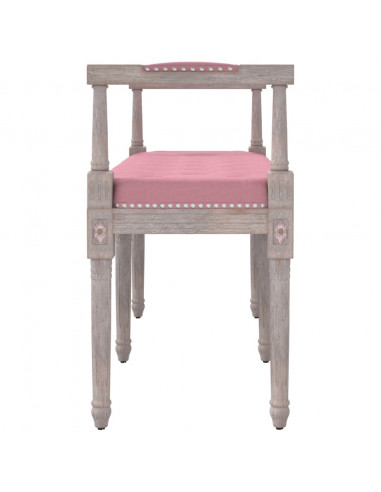 Panca Rosa 110x40x70 cm in Velluto