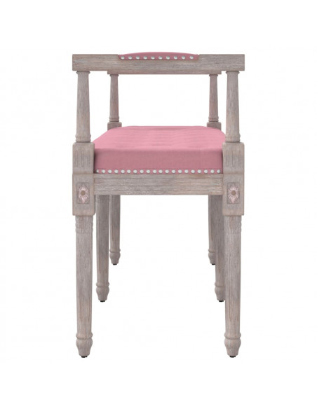 Panca Rosa 110x40x70 cm in Velluto
