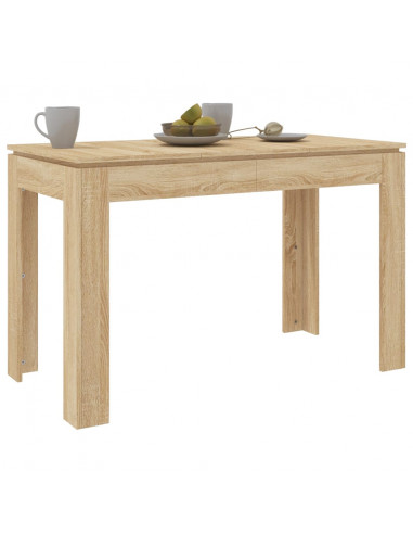 Tavolo da Pranzo Rovere Sonoma 120x60x76cm in Legno Multistrato