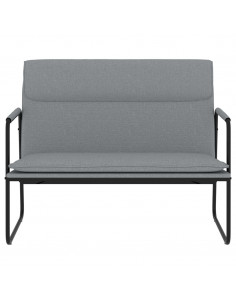 Panca Grigio Chiaro 100x64x80 cm in Tessuto 2