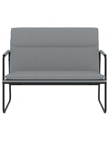 Panca Grigio Chiaro 100x64x80 cm in Tessuto