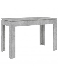 Tavolo da Pranzo Grigio Cemento 120x60x76 cm Legno Multistrato 2