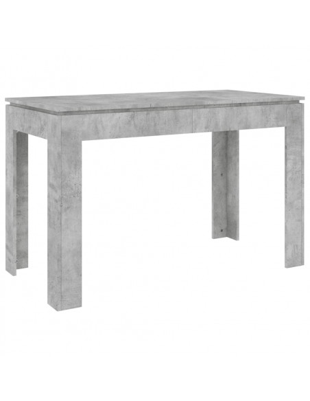 Tavolo da Pranzo Grigio Cemento 120x60x76 cm Legno Multistrato