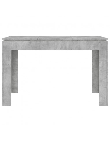 Tavolo da Pranzo Grigio Cemento 120x60x76 cm Legno Multistrato