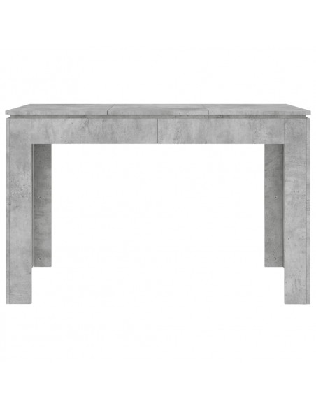 Tavolo da Pranzo Grigio Cemento 120x60x76 cm Legno Multistrato