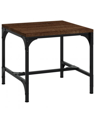 Tavolini 2pz Nerorovere marrone 40x40x35cm in Legno Multistrato