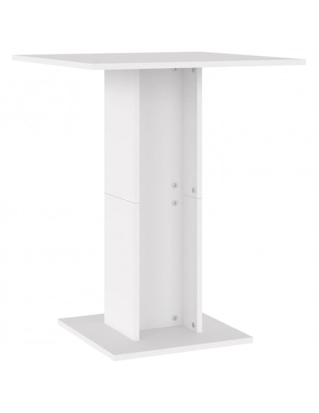 Tavolo da Bistrot Bianco 60x60x75 cm in Legno Multistrato