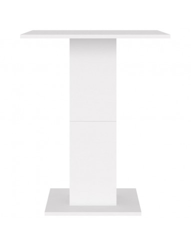 Tavolo da Bistrot Bianco 60x60x75 cm in Legno Multistrato