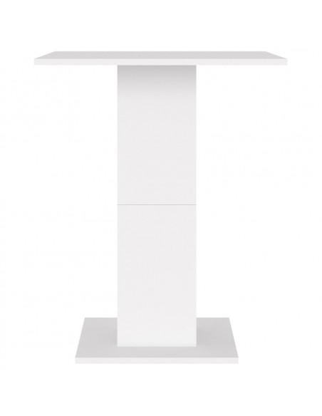 Tavolo da Bistrot Bianco 60x60x75 cm in Legno Multistrato