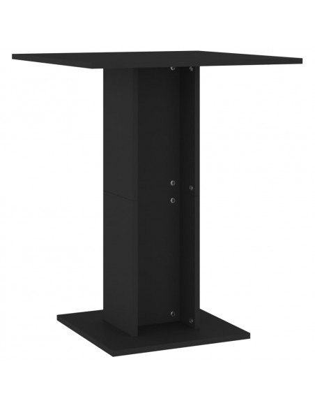 Tavolo da Bistrot Nero 60x60x75 cm in Legno Multistrato